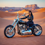 AI画像_ガールズバイカー3