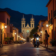 AI画像_バイカーカップル